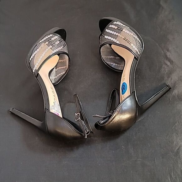 BRAND NEW RAMPAGE HIGH HEEL STILETTOS ADJUSTABLE BUCKLE STRAP SANDAL - Picture 9 of 15